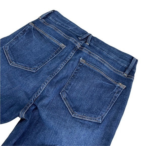 NO LONGER NWT Good American Good Waist Crop High Rise Lace Up Blue Jeans Size 6 - Picture 6 of 11